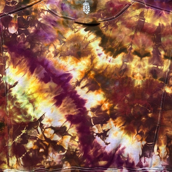 Free People Movement Intercept Pullover size Small NEW White Tie Dye - Picture 5 of 6